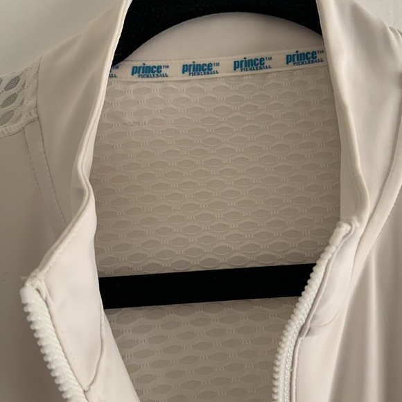 Prince Pickleball Women’s Zip-Front Pleated Dress - Cream - Picture 2 of 9